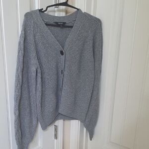 Simply Vera Vera Wang Gray Cardigan Sweater